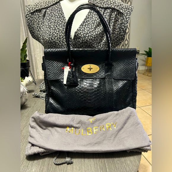 💯 Limited Edition Mulberry Crocskin Bayswater Bag - Picture 6 of 16